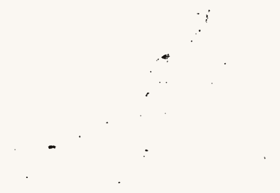 Mapa de puntos: las 439 cafeterías de Campeche